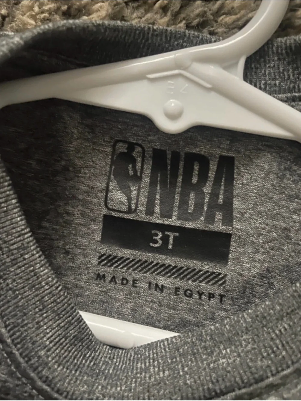 NBA 3t Gray Short-Sleeve Tee with Gray Camo detail